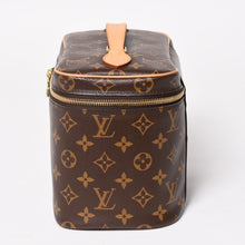 画像をギャラリービューアに読み込む, 新品同様 LOUIS VUITTON ルイヴィトンニースBB バニティバッグ ハンドバッグ M42265 モノグラム PVC レザー ブラウン 中古 4a003278