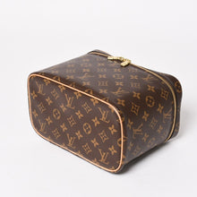 画像をギャラリービューアに読み込む, 新品同様 LOUIS VUITTON ルイヴィトンニースBB バニティバッグ ハンドバッグ M42265 モノグラム PVC レザー ブラウン 中古 4a003278