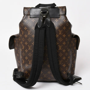 LOUIS VUITTON ルイヴィトン クリストファー MM リュック バックパック M43735 モノグラムマカサー PVC レザー 美品 中古 4a003281