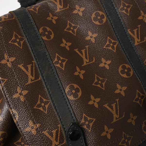 LOUIS VUITTON ルイヴィトン クリストファー MM リュック バックパック M43735 モノグラムマカサー PVC レザー 美品 中古 4a003281