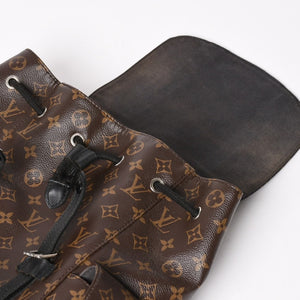 LOUIS VUITTON ルイヴィトン クリストファー MM リュック バックパック M43735 モノグラムマカサー PVC レザー 美品 中古 4a003281