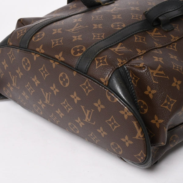 LOUIS VUITTON ルイヴィトン クリストファー MM リュック バックパック M43735 モノグラムマカサー PVC レザー 美品 中古 4a003281