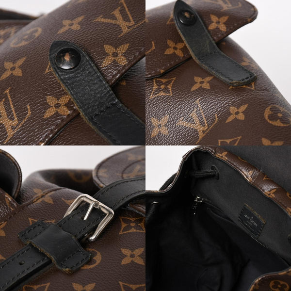 LOUIS VUITTON ルイヴィトン クリストファー MM リュック バックパック M43735 モノグラムマカサー PVC レザー 美品 中古 4a003281
