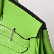 画像をギャラリービューアに読み込む, 極美品 HERMES エルメス BIRKIN バーキン35 アップルグリーン シルバー金具 トゴ ハンドバッグ 中古 4a003558