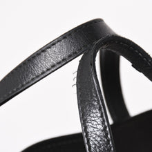 画像をギャラリービューアに読み込む, JIMMY CHOO ジミーチュウ ブラック レザー シルバースタッズ スタースタッズ ハンドバッグ 美品 中古 4a002510