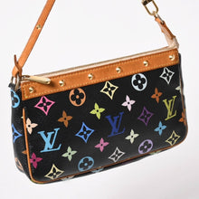 Load image into Gallery viewer, LOUIS VUITTON ルイヴィトン ポシェットアクセソワール アクセサリーポーチ M92648 モノグラム マルチカラー ブラック 美品 中古 4a003286