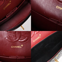 Load image into Gallery viewer, 極美品 CHANEL シャネル マトラッセ25 Wフラップ Wチェーンショルダーバッグ 1番台 ココマーク ラムスキン ブラック ゴールド金具 中古 4a003554