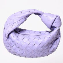 Load image into Gallery viewer, 極美品 BOTTEGA VENETA ボッテガヴェネタ ミニジョディ ホーボー ハンドバッグ イントレチャート 651876 VCPP5 4214 パープル ラムスキン シルバー金具 中古