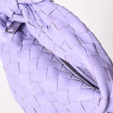 Load image into Gallery viewer, 極美品 BOTTEGA VENETA ボッテガヴェネタ ミニジョディ ホーボー ハンドバッグ イントレチャート 651876 VCPP5 4214 パープル ラムスキン シルバー金具 中古