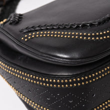 Load image into Gallery viewer, 極美品 GUCCI グッチ ニューバンブーレザー2WAYハンドバッグ ジャンニーニ ウッドハンドル ショルダーバッグ ゴールド金具 263970 中古 4a003289