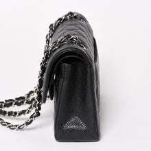 画像をギャラリービューアに読み込む, 極美品 CHANEL シャネル マトラッセ23 Wフラップ Wチェーンショルダーバッグ 30番台 キャビアスキン ココマーク シルバー金具 中古 4a003533