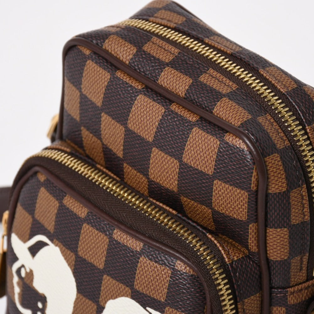 新品未使用 LOUIS VUITTON ルイヴィトン NIGO 即完売 アマゾン ショルダーバッグ N40768 ダミエジャイアント 中古 4a003287