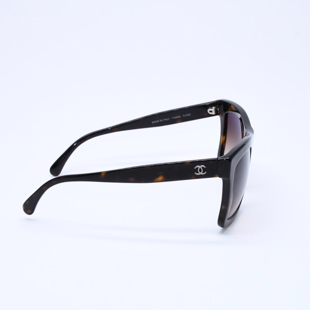 CHANEL シャネル サングラス アイウェア 71042A S1432 ココマーク ブラウン アセテート 美品 中古 4a003382