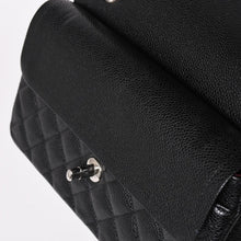 画像をギャラリービューアに読み込む, 極美品 CHANEL シャネル マトラッセ23 Wフラップ Wチェーンショルダーバッグ 30番台 キャビアスキン ココマーク シルバー金具 中古 4a003533