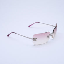 Load image into Gallery viewer, 極美品 CHANEL シャネル リムレス サングラス アイウェア 4017-D c.124/58 サイズ62□17 120 ココマーク ピンク グラデーション 中古 4a003370