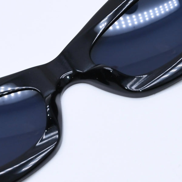 極美品 CHANEL シャネル サングラス アイウェア オバール型 ブラックフレーム ココマーク マトラッセ 5006 c.501/91 中古 4a003376
