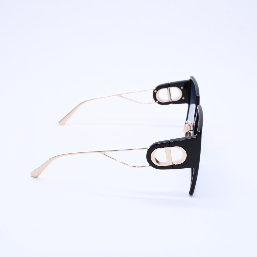 Christian Dior クリスチャンディオール 30Montaigne スクエアフレームサングラス 58□15 130 8072K サングラス アイウェア ゴールド金具 美品 中古 4a003386