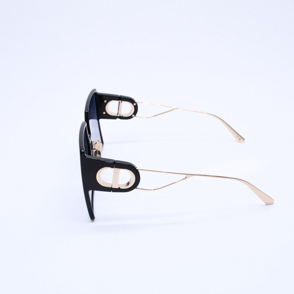 Christian Dior クリスチャンディオール 30Montaigne スクエアフレームサングラス 58□15 130 8072K サングラス アイウェア ゴールド金具 美品 中古 4a003386