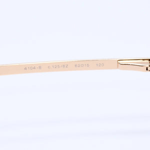 極美品 CHANEL シャネル リムレス ラインストーンサングラス ゴールドフレーム アイウェア 4104-B 62□15 120 中古 4a003369