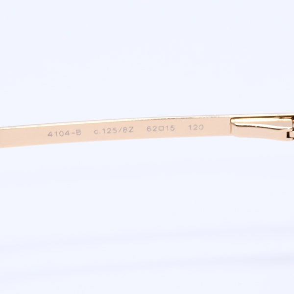 極美品 CHANEL シャネル リムレス ラインストーンサングラス ゴールドフレーム アイウェア 4104-B 62□15 120 中古 4a003369