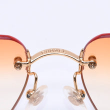 画像をギャラリービューアに読み込む, 極美品 CHANEL シャネル リムレスサングラス アイウェア メガネ 4017-D c.125/56 ココマーク オレンジ グラデーション 中古 4a003378