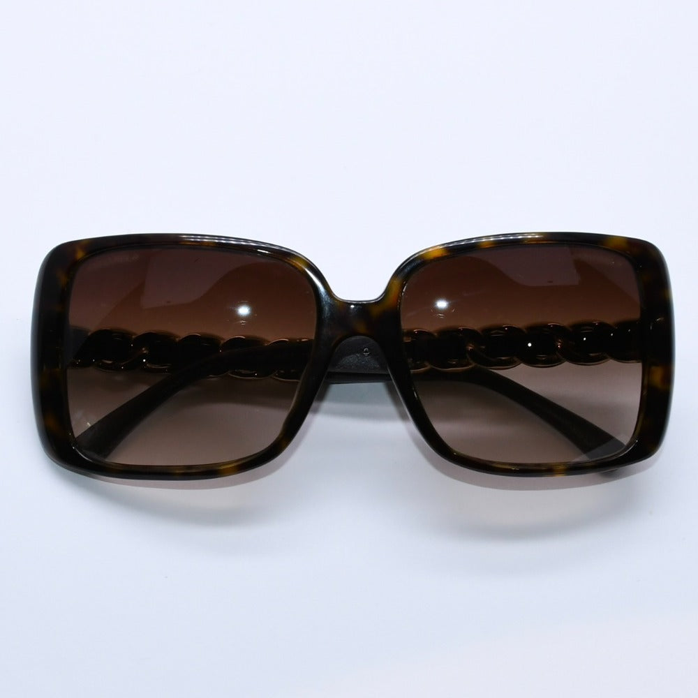CHANEL シャネル サングラス アイウェア 5208-Q-A c.714/3B サイズ58□17 135 3N ココマーク チェーンテンプル 美品 中古 4a003375