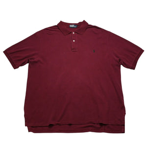Polo Ralph Lauren Polo Ralph Lauren Polo Shirt Wine Red Green RN 41381 Good Condition Used 4a002346