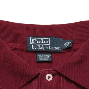 Polo Ralph Lauren Polo Ralph Lauren Polo Shirt Wine Red Green RN 41381 Good Condition Used 4a002346