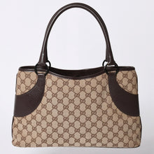 画像をギャラリービューアに読み込む, 極美品 GUCCI グッチ ワンショルダー ハンドバッグ 113015 GGキャンバス レザー ベージュ シルバー金具 中古 4a002081