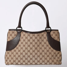 画像をギャラリービューアに読み込む, 極美品 GUCCI グッチ ワンショルダー ハンドバッグ 113015 GGキャンバス レザー ベージュ シルバー金具 中古 4a002081