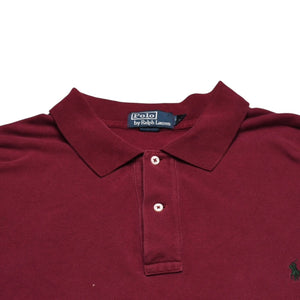 Polo Ralph Lauren Polo Ralph Lauren Polo Shirt Wine Red Green RN 41381 Good Condition Used 4a002346