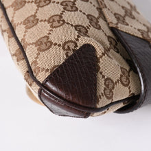 画像をギャラリービューアに読み込む, 極美品 GUCCI グッチ Horsebit ホースビット 2WAYバッグ 120134 GGキャンバス レザー ベージュ 中古 4a002108
