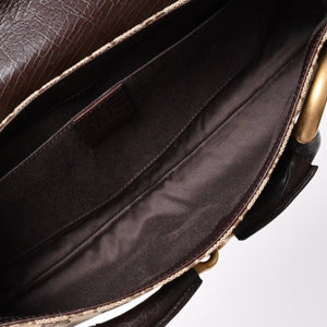 極美品 GUCCI グッチ Horsebit ホースビット 2WAYバッグ 120134 GGキャンバス レザー ベージュ 中古 4a002108