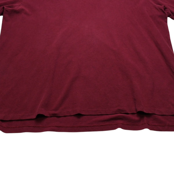 Polo Ralph Lauren Polo Ralph Lauren Polo Shirt Wine Red Green RN 41381 Good Condition Used 4a002346