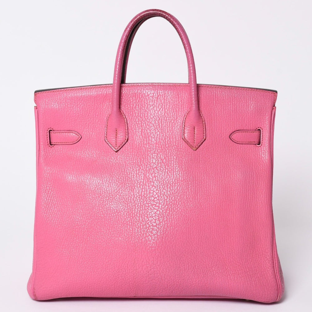 エルメス HERMES オータクロア 32 ハンドバッグ シェーブル フューシャピンク シルバー金具 レディース □I刻印 中古 4a002351
