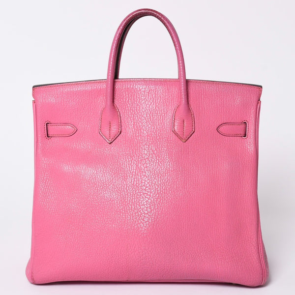 Hermes HERMES Hautacroix 32 Handbag Chevre Fuchsia Pink Silver Hardware Ladies □I Stamp Used 4a002351