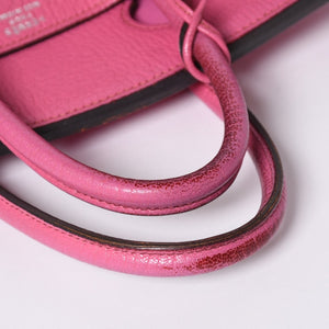 Hermes HERMES Hautacroix 32 Handbag Chevre Fuchsia Pink Silver Hardware Ladies □I Stamp Used 4a002351