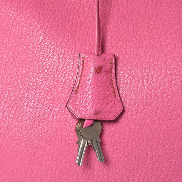 Hermes HERMES Hautacroix 32 Handbag Chevre Fuchsia Pink Silver Hardware Ladies □I Stamp Used 4a002351