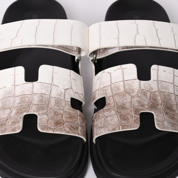 New and unused HERMES Chypre sandals Himalayan Niloticus Matte finish Reference price 1199000 yen Used 4a002114