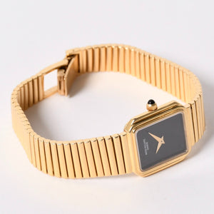極美品 PATEK PHILIPPE パテックフィッリップ 腕時計 手巻き ゴンドーロ オニキス文字盤 重量約67.7g 18KYG ケース幅22mm 中古 4a002538