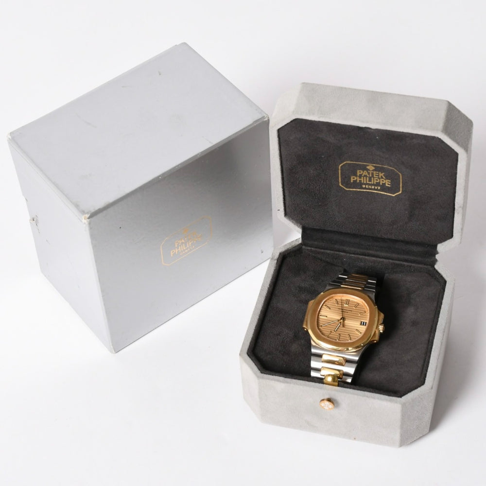極美品 PATEK PHILIPPE パテック フィリップ ノーチラス 3800/1JA-001 115g ゴールド文字盤 コンビ 時計 中古 4a002519