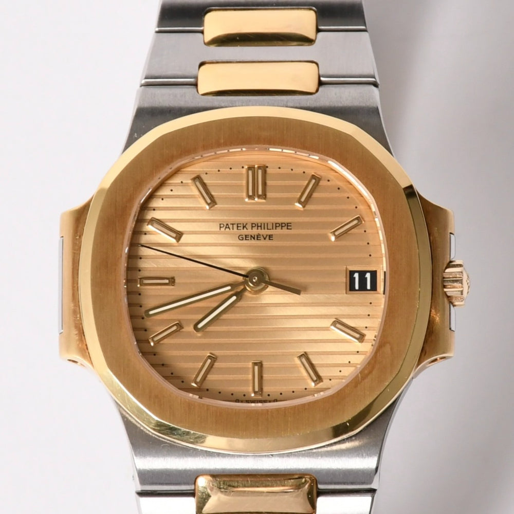 極美品 PATEK PHILIPPE パテック フィリップ ノーチラス 3800/1JA-001 115g ゴールド文字盤 コンビ 時計 中古 4a002519