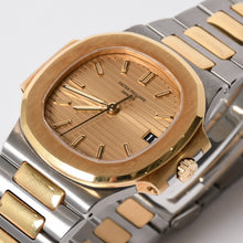 画像をギャラリービューアに読み込む, 極美品 PATEK PHILIPPE パテック フィリップ ノーチラス 3800/1JA-001 115g ゴールド文字盤 コンビ 時計 中古 4a002519