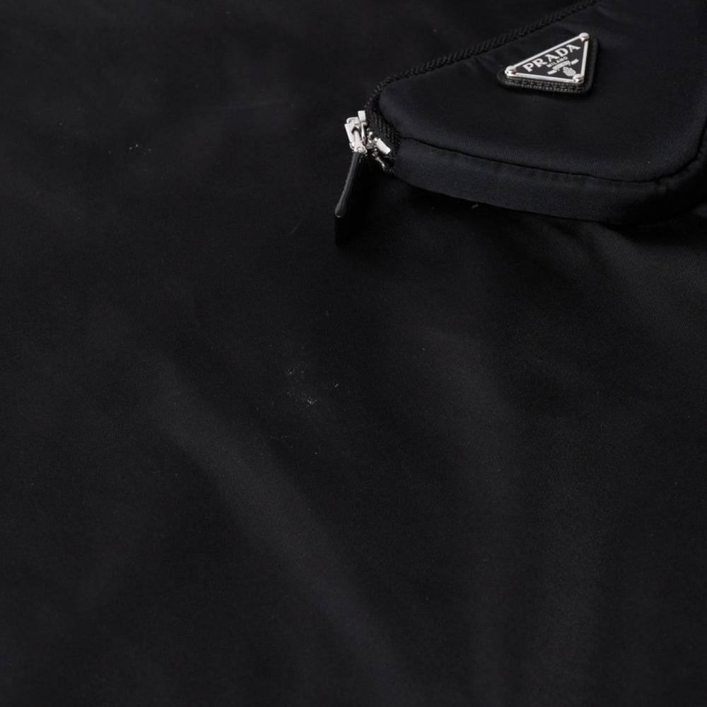 Very Good Condition PRADA Re-nylon Pouch Sleeveless Dress Triangle Logo Metal Pouch Sleeveless A-line Silhouette Used 4a001964