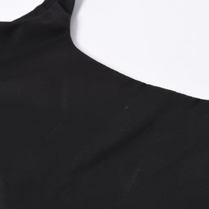 極美品 PRADA プラダ Re-nylon ポーチ付き ノースリーブワンピーストライアングルロゴ メタル ポーチ ノースリーブ Aラインシルエット 中古 4a001964