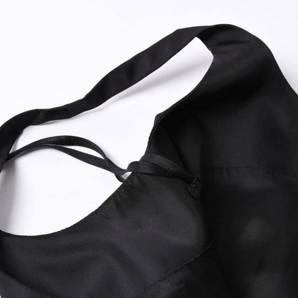 極美品 PRADA プラダ Re-nylon ポーチ付き ノースリーブワンピーストライアングルロゴ メタル ポーチ ノースリーブ Aラインシルエット 中古 4a001964