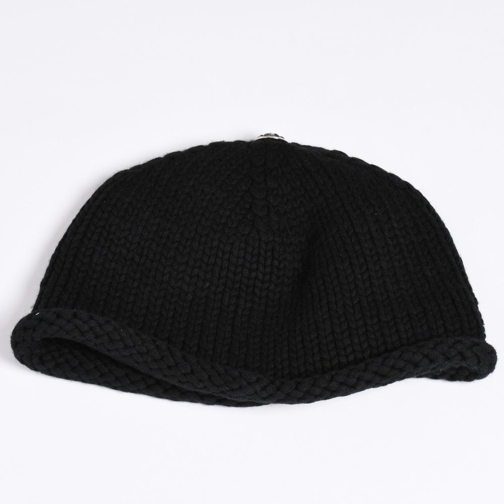 Very Good Condition CHROME HEARTS BEANIE CASH CH CROSS CH Cross Beanie Knit Cap Cross Patch Cashmere Used 4a002357