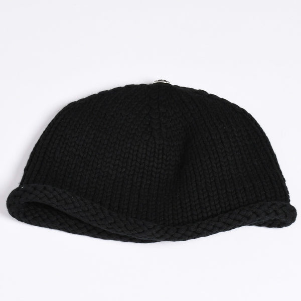 Very Good Condition CHROME HEARTS BEANIE CASH CH CROSS CH Cross Beanie Knit Cap Cross Patch Cashmere Used 4a002357