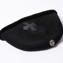 画像をギャラリービューアに読み込む, 極美品 CHROME HEARTS クロムハーツ BEANIE CASH CH CROSS CHクロス ビーニー ニットキャップ クロスパッチ カシミヤ 中古 4a002357