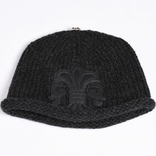 Load image into Gallery viewer, 新品未使用 CHROME HEARTS クロムハーツ BEANIE CASH BS FLARE BSフレアパッチ ビーニー クロスボール カシミヤ シルバー925 中古 4a002359